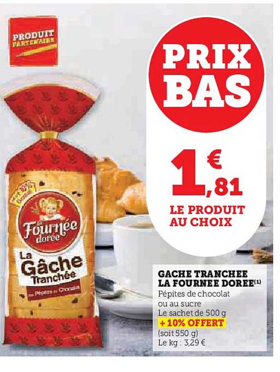 gâche tranchée la fournée dorée