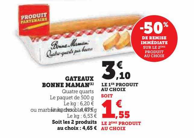 gâteaux bonne maman