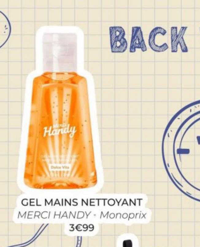 Gel Mains Nettoyant Merci Handy - Monoprix