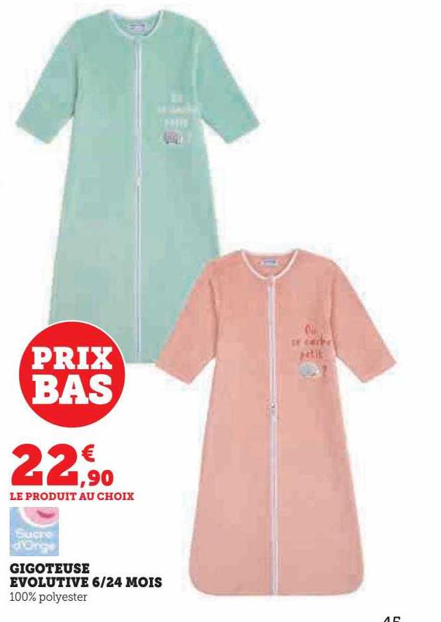 gigoteuse évolutive 6/24 mois