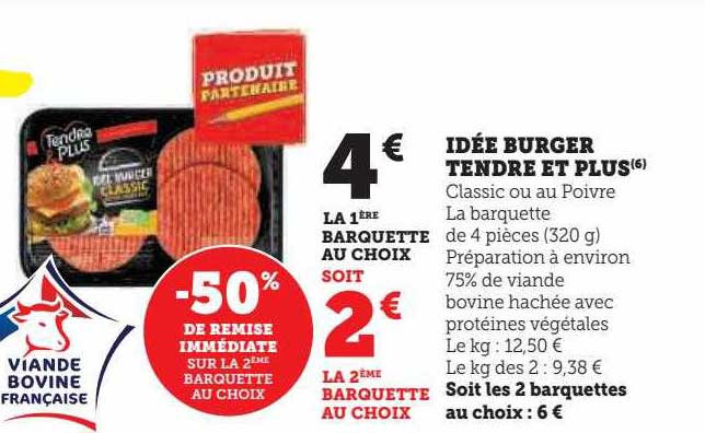 idée burger tendre et plus