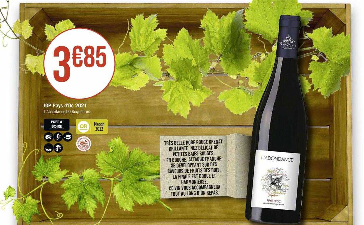 igp pays d'oc 2021 l'abondance de roquebrun