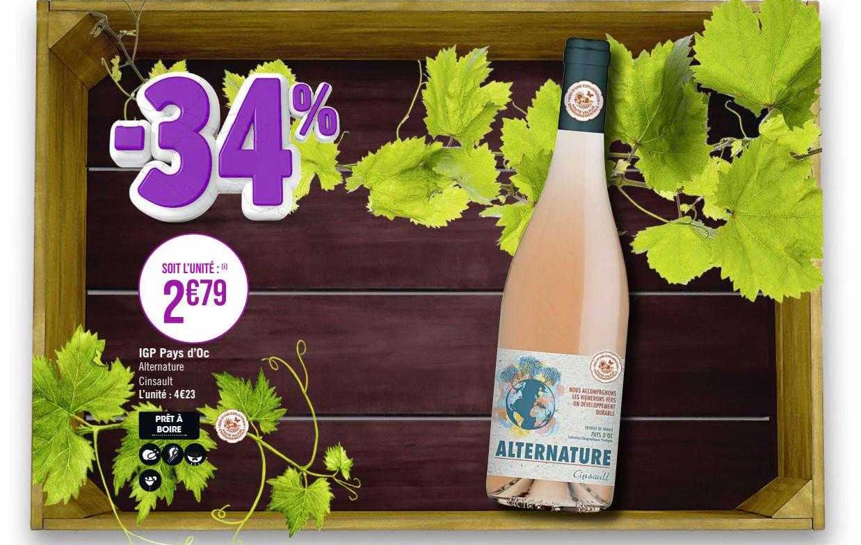 igp pays d'oc alternature cinsault