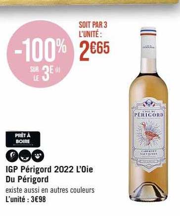 igp périgord 2022 l'oie du périgord