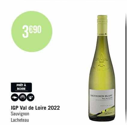 igp val de loire 2022 sauvignon lacheteau
