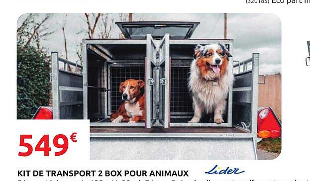 Kit De Transport 2 Box Pour Animaux Lider