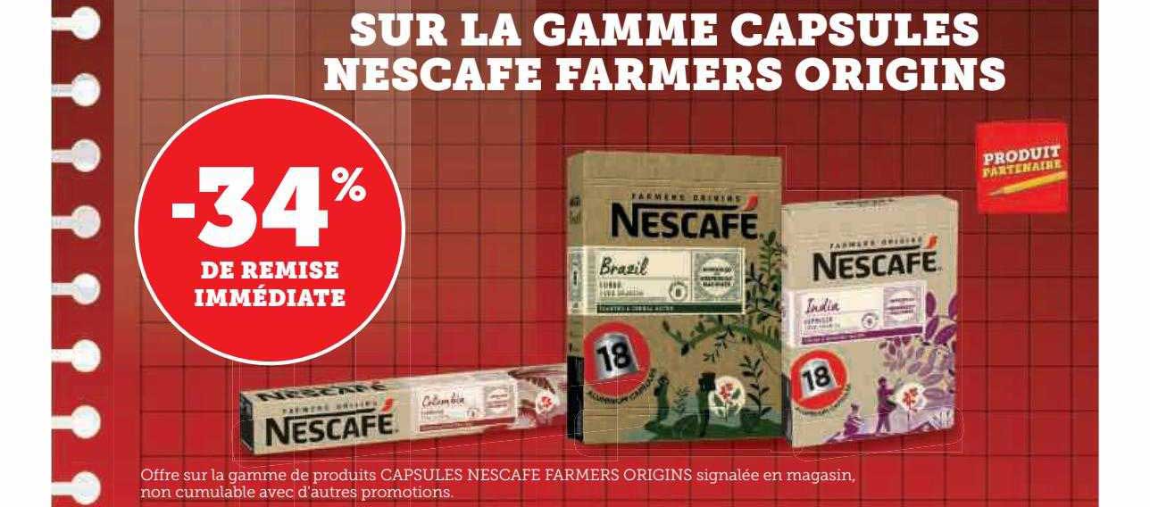 la gamme capsules nescafé farmers origins