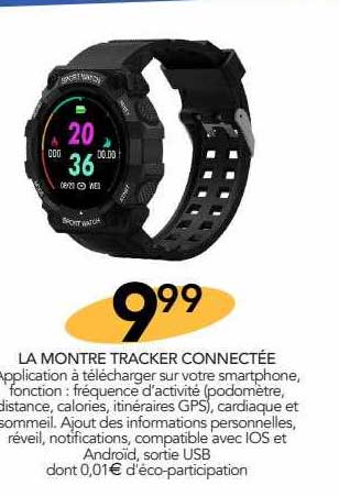 la montre tracker connectée