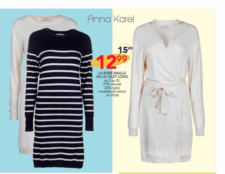 la robe maille ou le gilet long anna karel