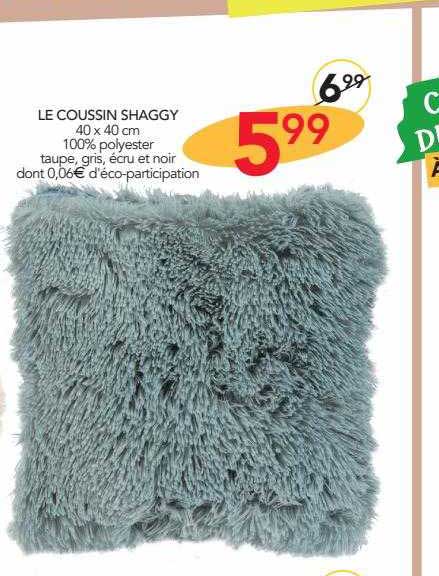 le coussin shaggy 40 x 40 cm