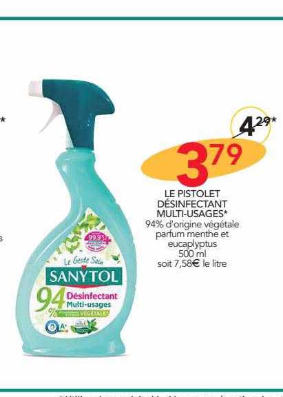 Le Pistolet Désinfectant Multi-usages Sanytol