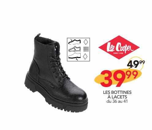 les bottines à lacets lee cooper