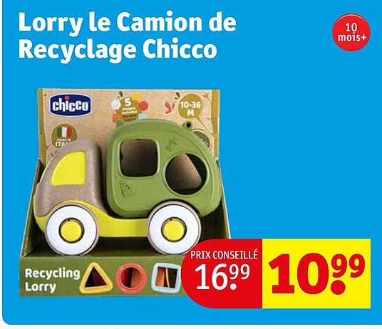 lorry le camion de recyclage chicco
