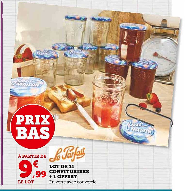 Lot De 11 Confituriers + 1 Offert Le Parfait