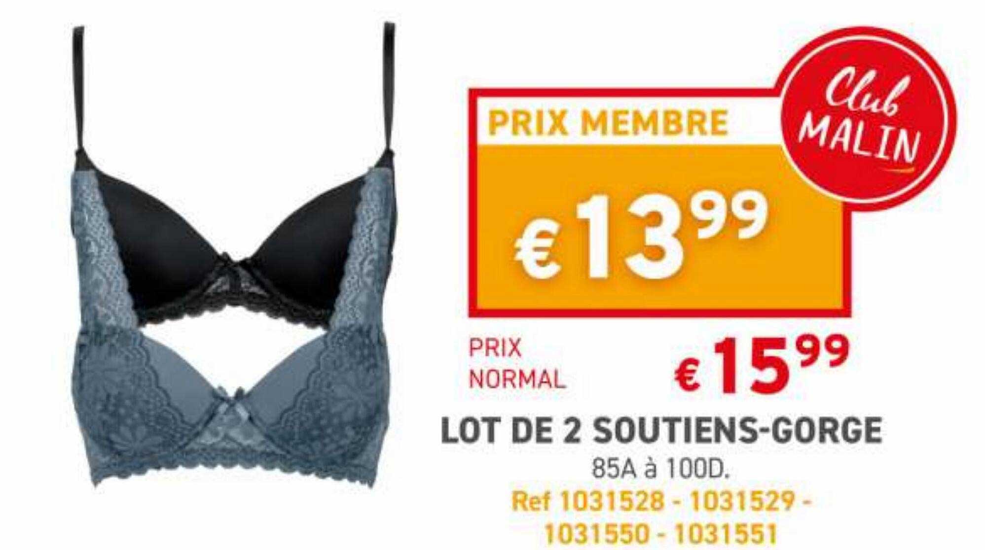 lot de 2 soutiens-gorge