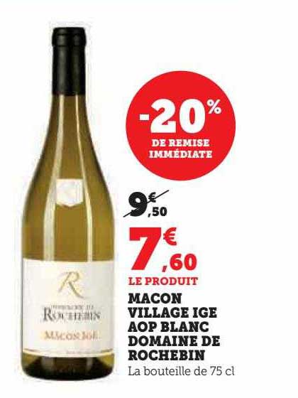 macon village ige aop blanc domaine de rochebin