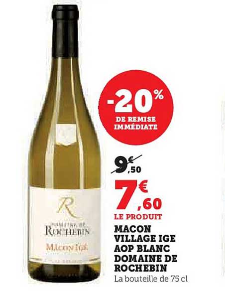 macon village ige aop blanc domaine de rochebin