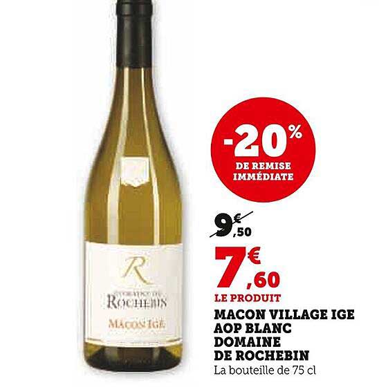 macon village ige aop blanc domaine de rochebin