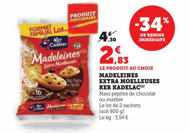 madeleines extra moelleuses ker kadélac