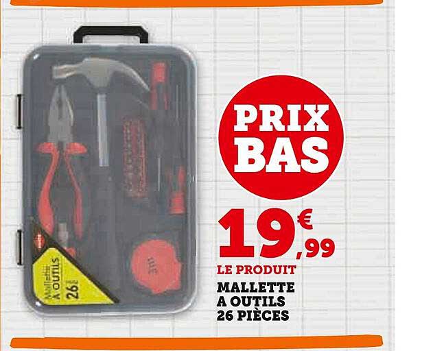 Mallette à Outils 26 Pièces