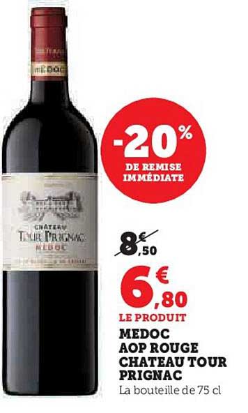 médoc aop rouge château tour prignac
