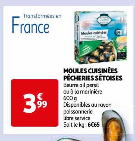 Moules Cuisinées Pêcheries Sétoises