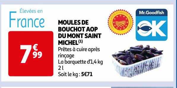 Moules De Bouchot Aop Du Mont Saint Michel