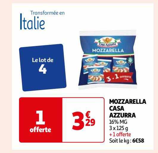 mozzarella casa azzurra