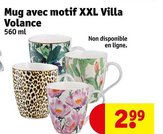 mug avec motif xxl villa volance