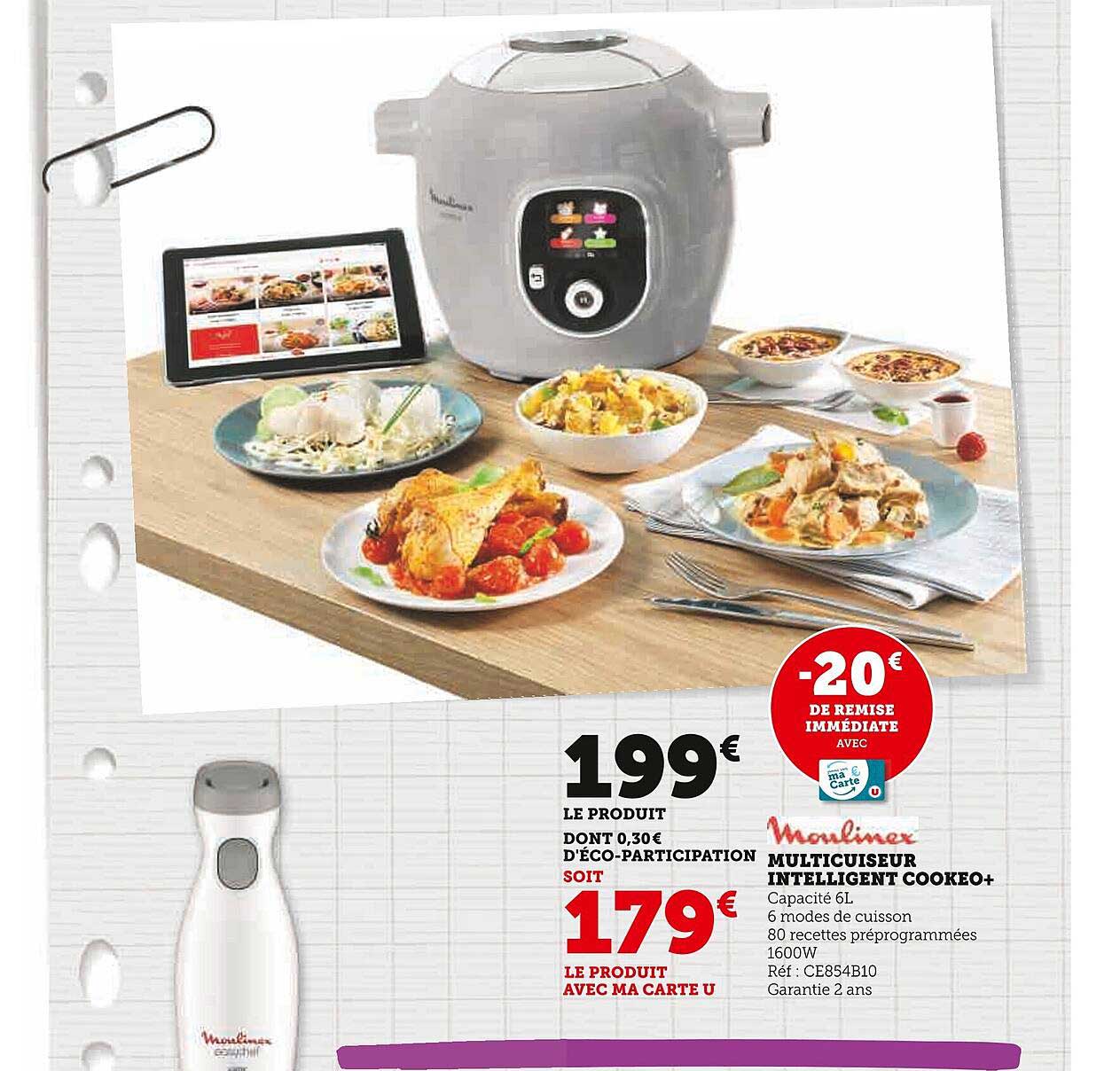 Multicuiseur Intelligent Cookeo+ Moulinex