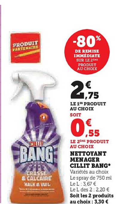 nettoyant ménager cillit bang