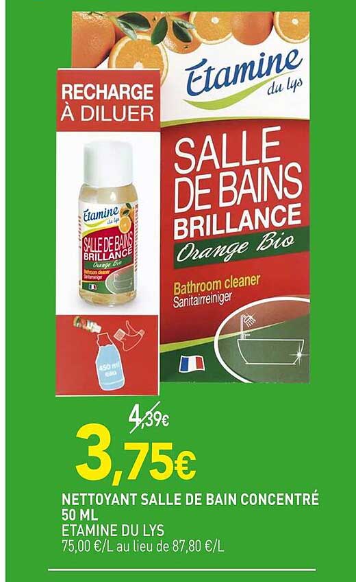 nettoyant salle de bain concentré étamine du lys - 50 ml