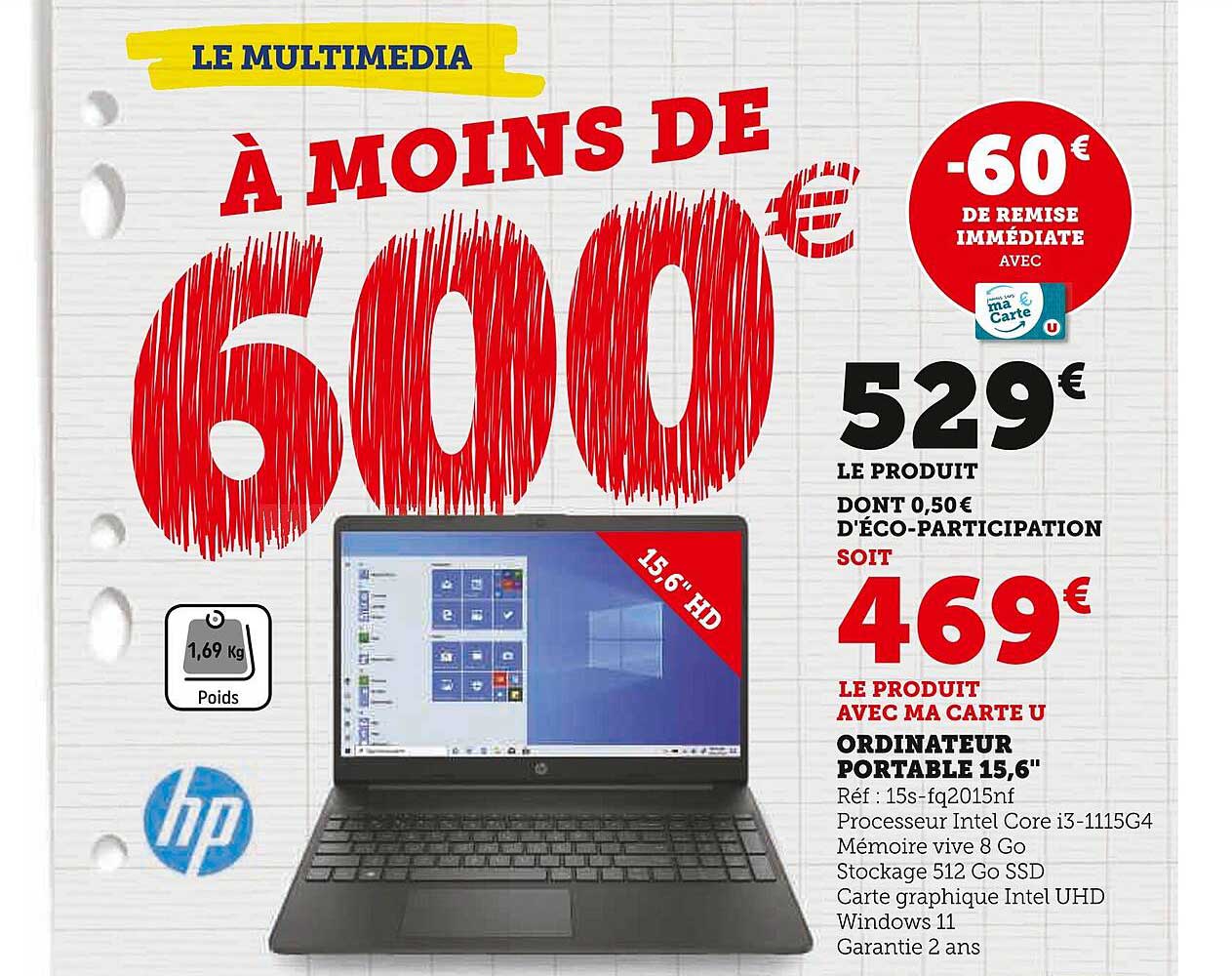 Ordinateur Portable 15,6 Hp