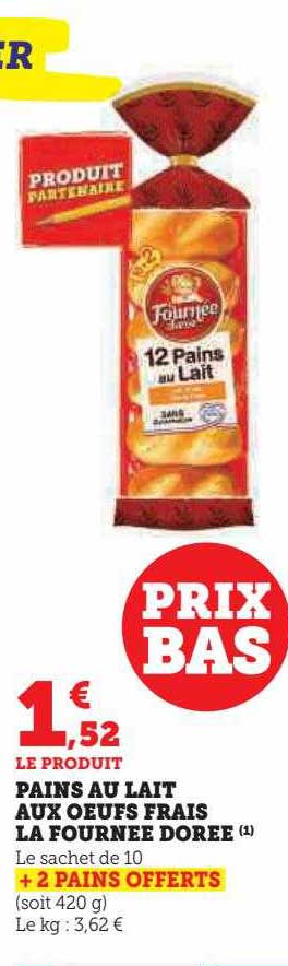 pains au lait aux œufs frais la fournée dorée