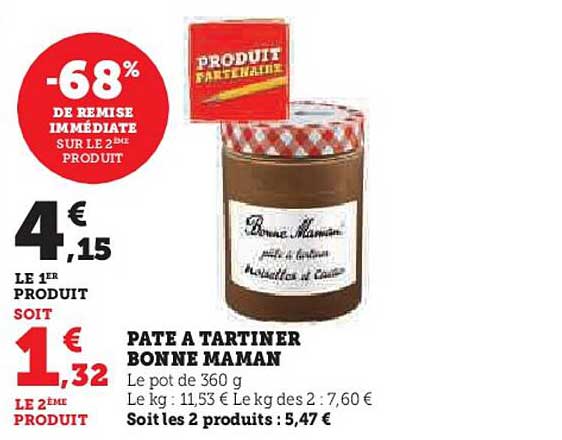 pâte à tartiner bonne maman