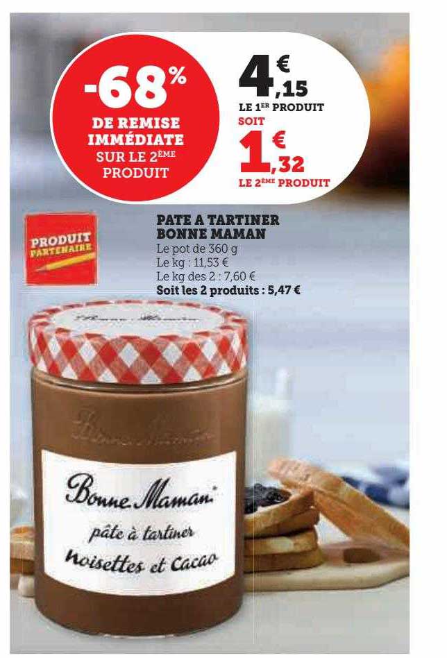 pâte à tartiner bonne maman