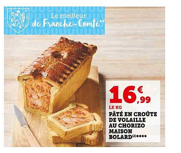 Pâté En Croûte De Volaille Au Chorizo Maison Bolard