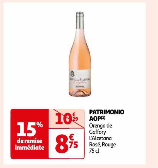 Patrimonio Aop Orenga De Gaffory L'alzetana Rosé, Rouge