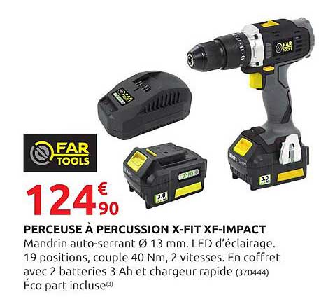 perceuse à percussion x-fit xf-impact far tools