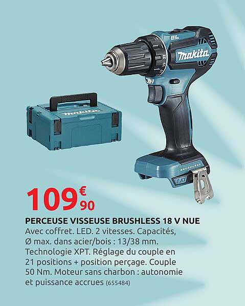 Perceuse Visseuse Brushless 18v Nue Makita