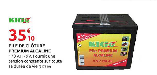 pile de clôture premium alcaline kidoz