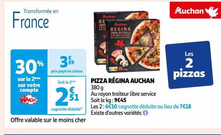 Pizza Régina Auchan