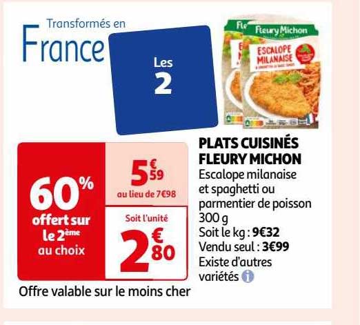 plats cuisinés fleury michon