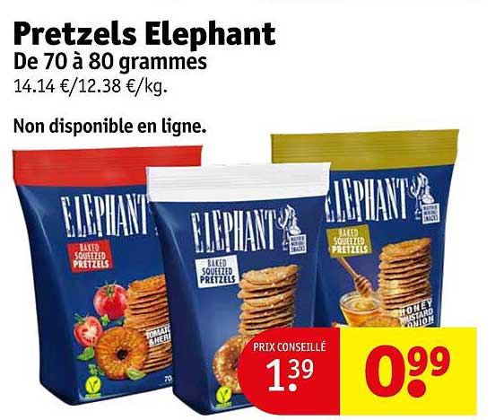 pretzels éléphant