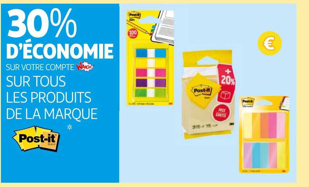produits de la marque post-it