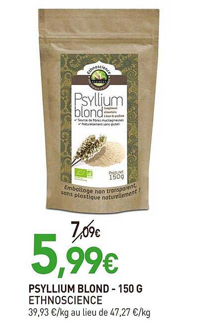 Psyllium Blond Ethnoscience - 150 G