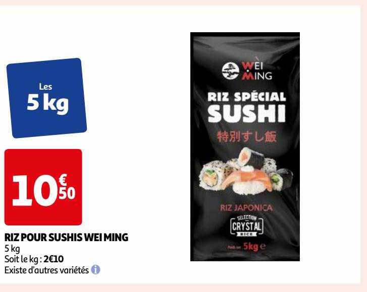 riz pour sushis wei ming