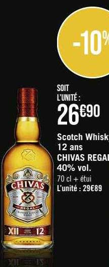 scotch whisky 12 ans chivas regal 40% vol.
