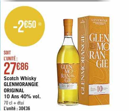 scotch whisky glenmorangie original 10 ans 40% vol.