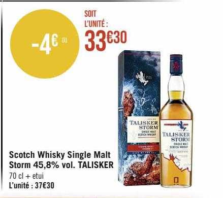 scotch whisky single malt storm 45,8% vol. talisker